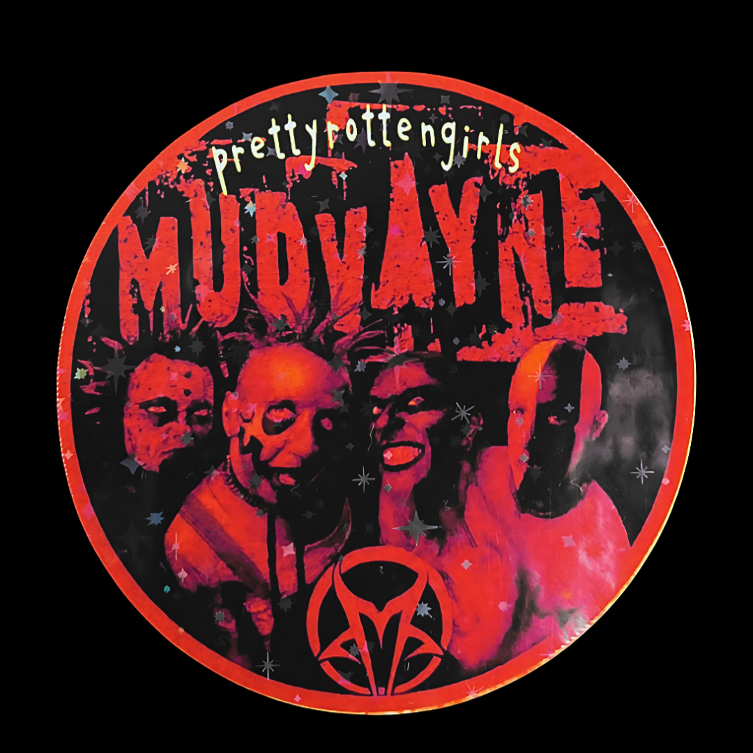 Mudvayne Inspired Glitter Sticker | Nu-Metal Fan Art Vinyl | Durable Glitter Finish for Laptop, Water Bottle, Journal
